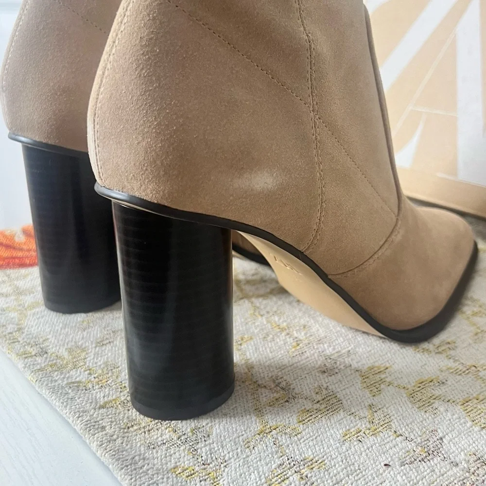 Zara Tan Suede Ankle Boots - Picture 11 of 13